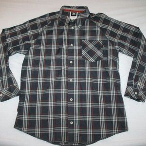 Adidas Dress Shirt Plaid Long Sleeve Men L NEW